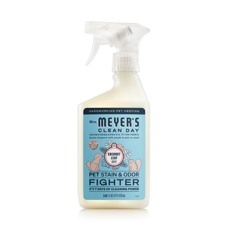 slide 1 of 9, Mrs. Meyer's Clean Day Liquid Coconut Scent Pet Stain Remover and Odor Fighter - 16 fl oz, 16 fl oz