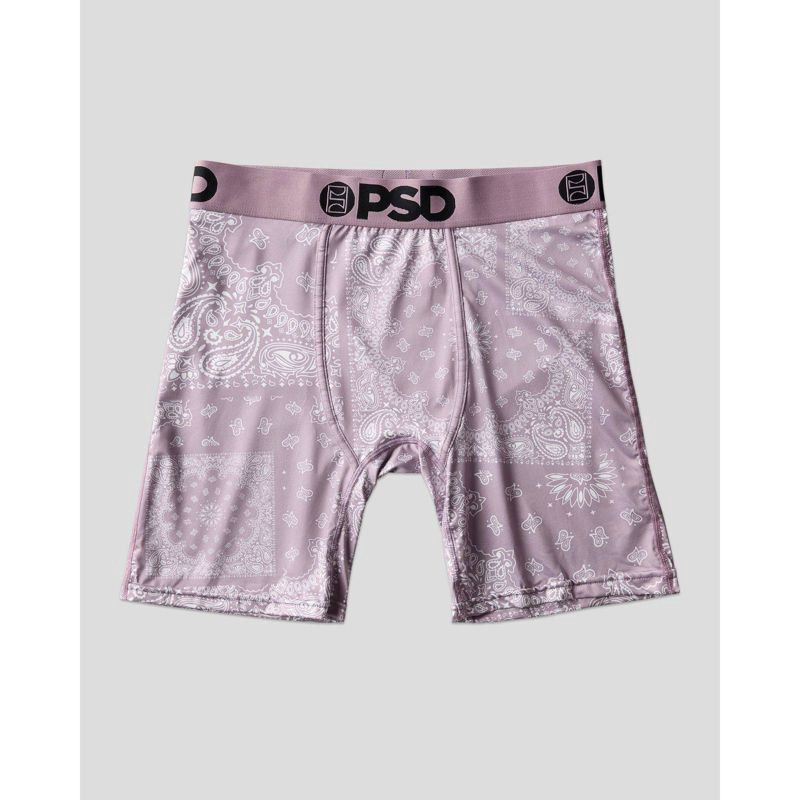 slide 4 of 6, PSD Men's Paisley Maze Print Briefs - Teal/Mauve S, 1 ct