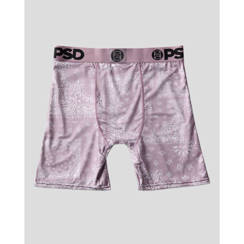 slide 5 of 6, PSD Men's Paisley Maze Print Briefs - Teal/Mauve L, 1 ct