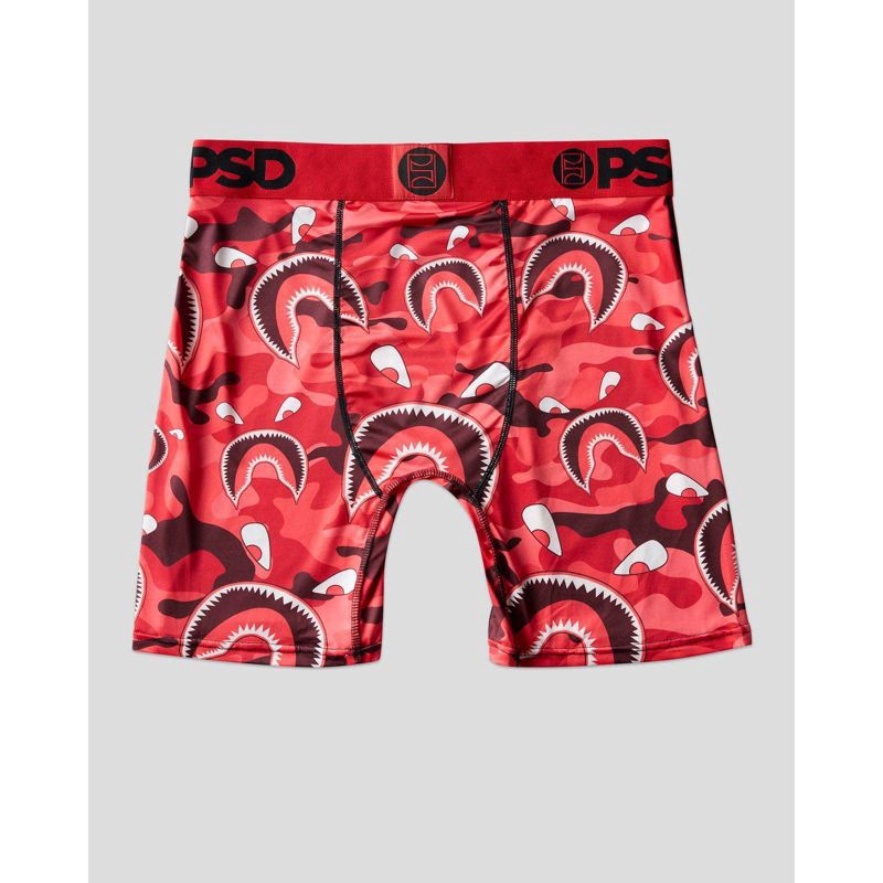 slide 3 of 6, PSD Men's Red Warface Print Briefs - Camo/Black XL, 1 ct