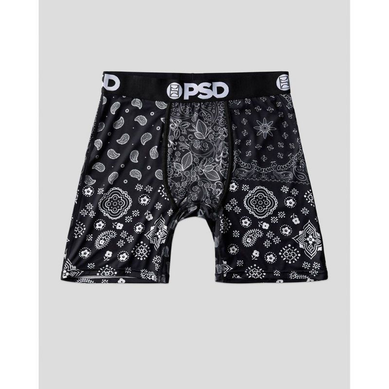 slide 2 of 6, PSD Men's Paisley Print Briefs - Neon S, 1 ct