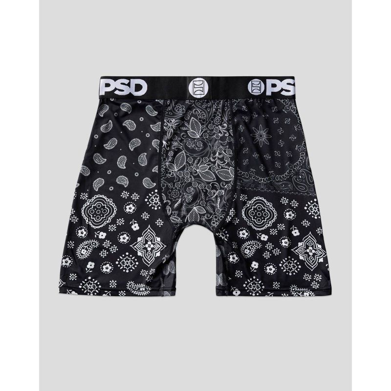 slide 3 of 6, PSD Men's Paisley Print Briefs - Neon S, 1 ct