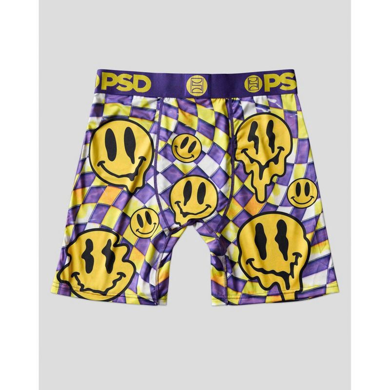 slide 3 of 6, PSD Men's Smile Dimension Print Briefs - Purple/Gold M, 1 ct