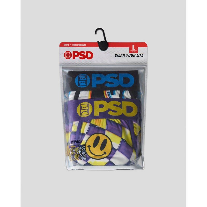 slide 6 of 6, PSD Men's Smile Dimension Print Briefs - Purple/Gold M, 1 ct