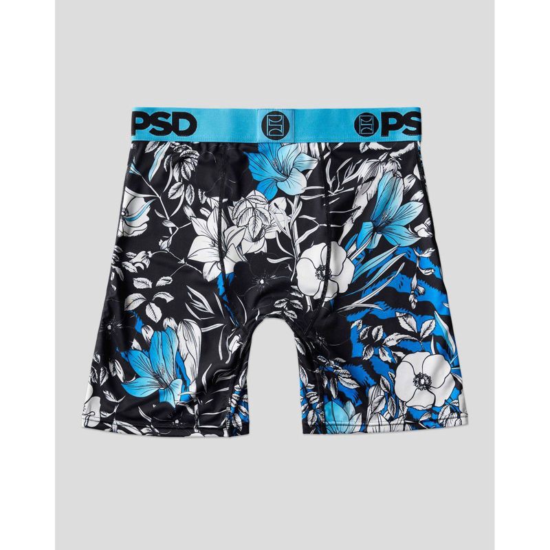 slide 5 of 6, PSD Men's Rose Floral Print Briefs - Blue XXL, 1 ct