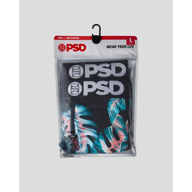 slide 6 of 6, PSD Men's Tropical Flamingo Print Briefs - Blue/Pink L, 1 ct