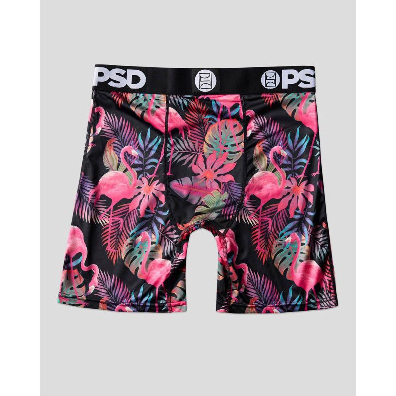slide 5 of 6, PSD Men's Tropical Flamingo Print Briefs - Blue/Pink XXL, 1 ct