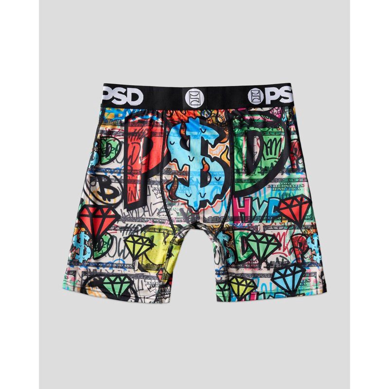 slide 5 of 6, PSD Men's Graffiti Smile Print Briefs - S, 1 ct