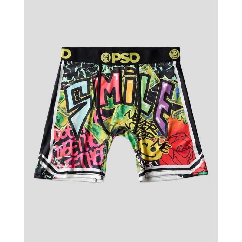 slide 2 of 6, PSD Men's Graffiti Smile Print Briefs - M, 1 ct
