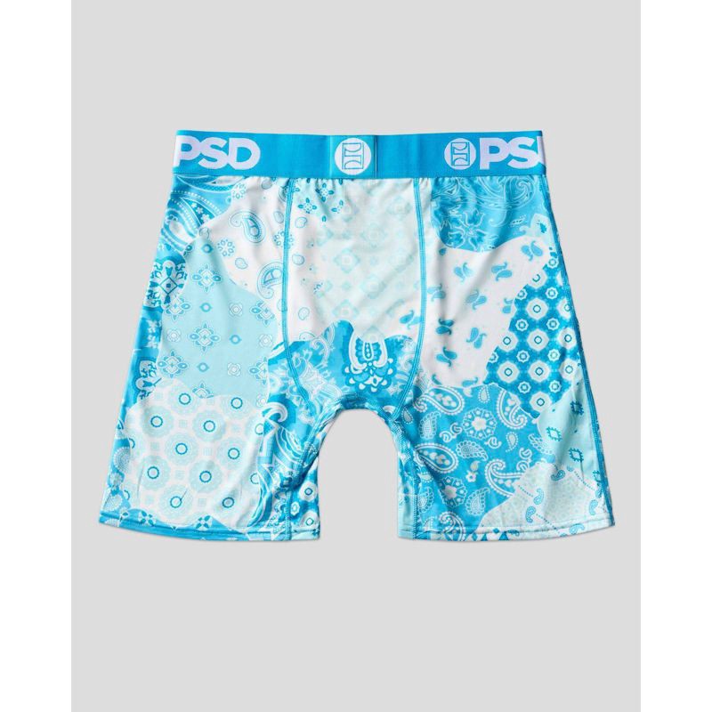 slide 3 of 6, PSD Men's Paisley Print Briefs - Blue/Cream XXL, 1 ct