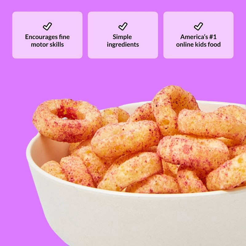 slide 6 of 6, Little Spoon Organic Banana Pitaya Ring Baby Puffs – 1oz, 1 oz