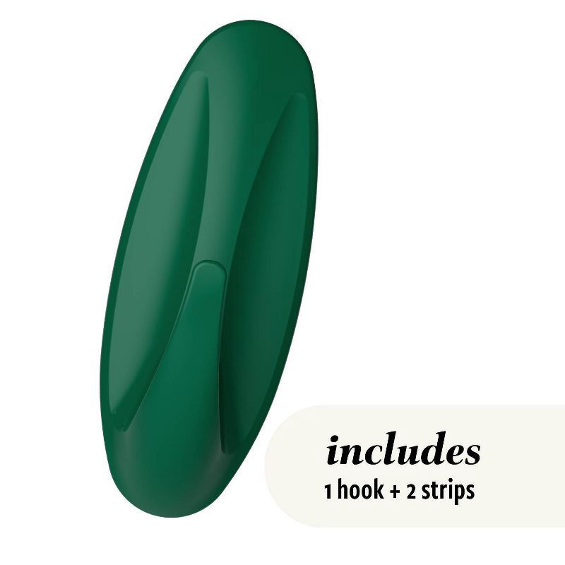 slide 3 of 9, Command Damage-Free Large Designer Hook Watermelon, 1 ct