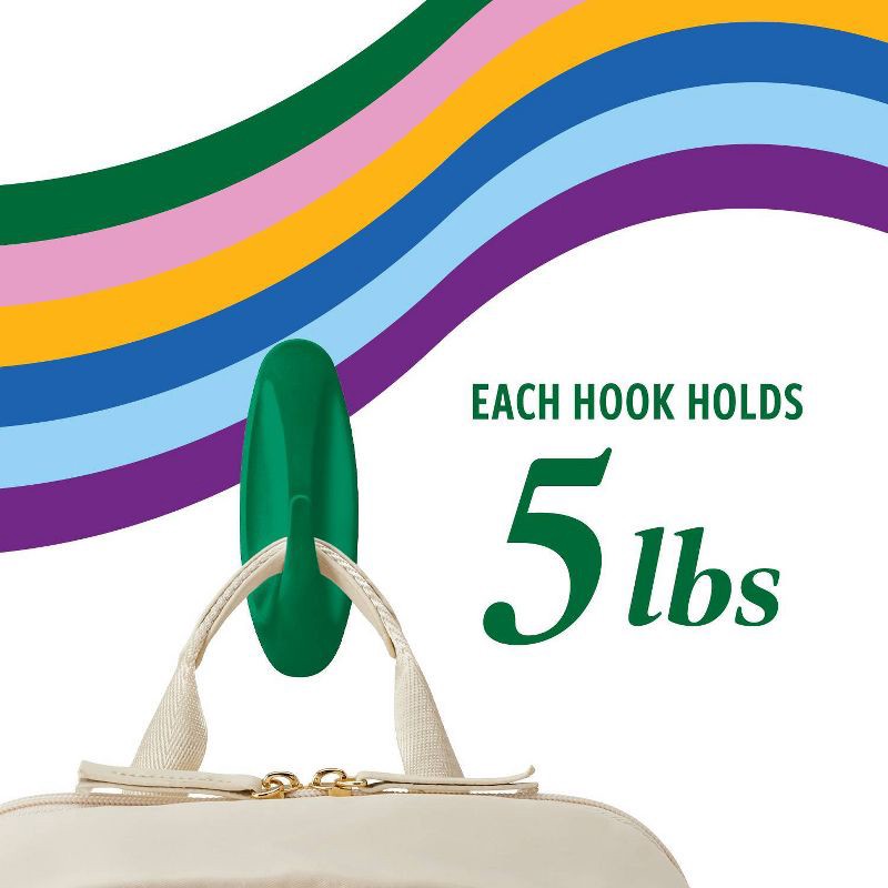 slide 4 of 9, Command Damage-Free Large Designer Hook Watermelon, 1 ct