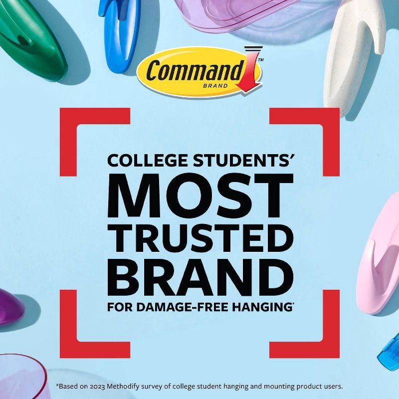 slide 9 of 9, Command Damage-Free Large Designer Hook Watermelon, 1 ct