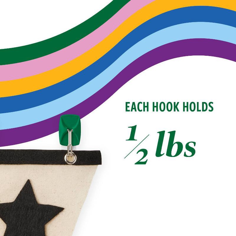 slide 4 of 9, Command 4pk Damage-Free Small Wire Hooks Watermelon, 4 ct