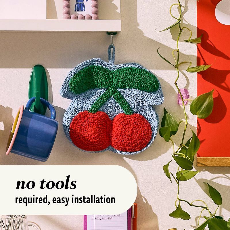 slide 5 of 9, Command 4pk Damage-Free Small Wire Hooks Watermelon, 4 ct