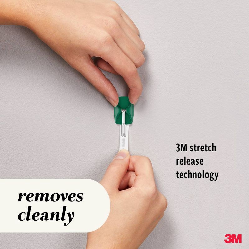 slide 7 of 9, Command 4pk Damage-Free Small Wire Hooks Watermelon, 4 ct