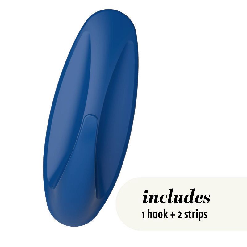 slide 2 of 9, Command Damage-Free Large Designer Hook Artic Freeze, 1 ct