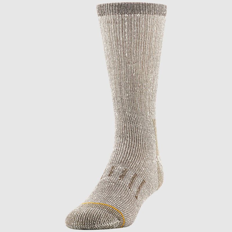 slide 4 of 5, GOLDTOE Signature Collection Men's Cotton Hiker Socks - Cream 6-12.5, 1 ct