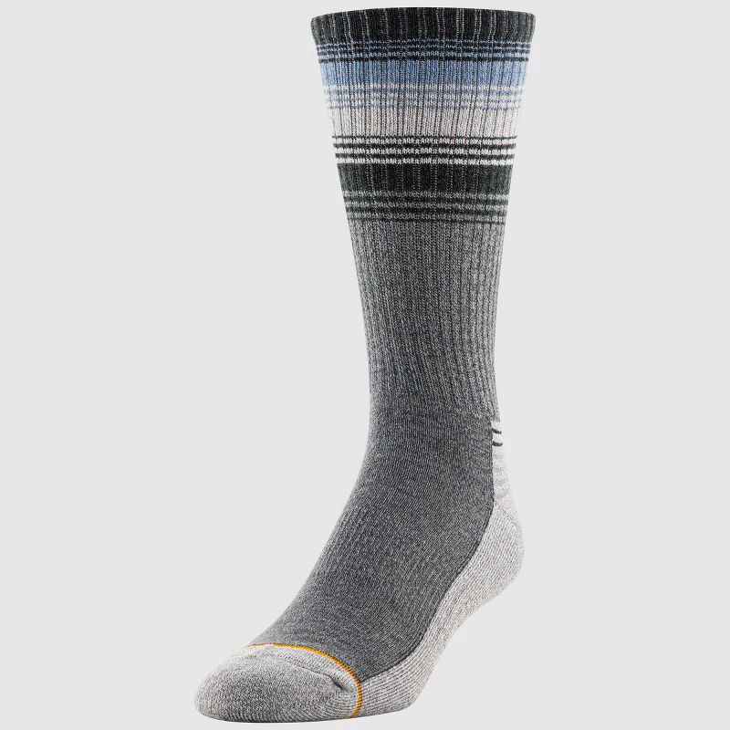 slide 3 of 5, GOLDTOE Signature Collection Men's Striped Camp Hiker Socks - Blue/Gray 6-12.5, 1 ct