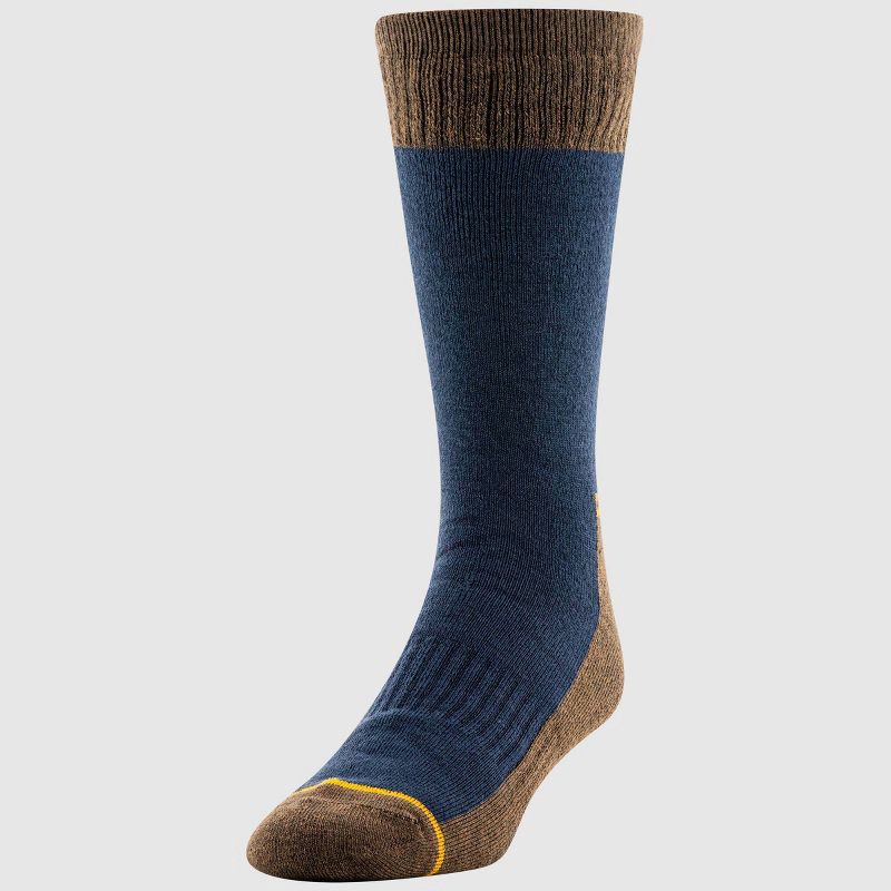 slide 4 of 5, GOLDTOE Signature Collection Men's Brushed Lined Crew Socks - Green/Brown 6-12.5, 1 ct