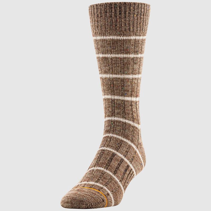 slide 3 of 5, GOLDTOE Signature Collection Men's Striped Camp Sunday Socks - Green/Cream 6-12.5, 1 ct