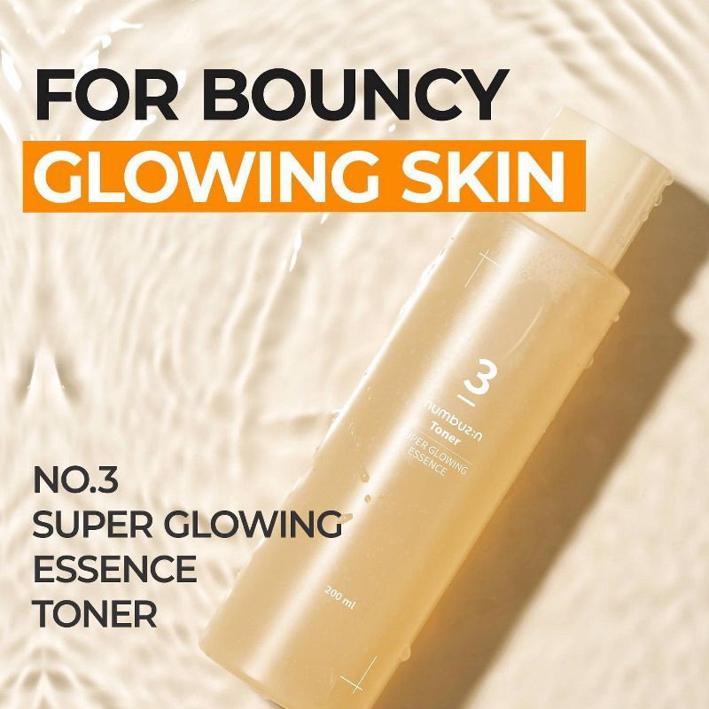 slide 3 of 8, numbuzin No.3 Super Glowing Essence Face Toner - 6.76 fl oz, 6.76 fl oz