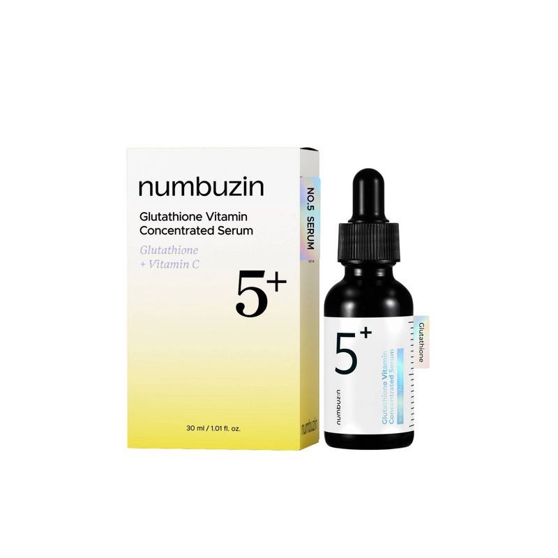slide 1 of 9, numbuzin No.5+ Glutathione Vitamin Concentrated Face Serum - 1.01 fl oz, 1.01 fl oz