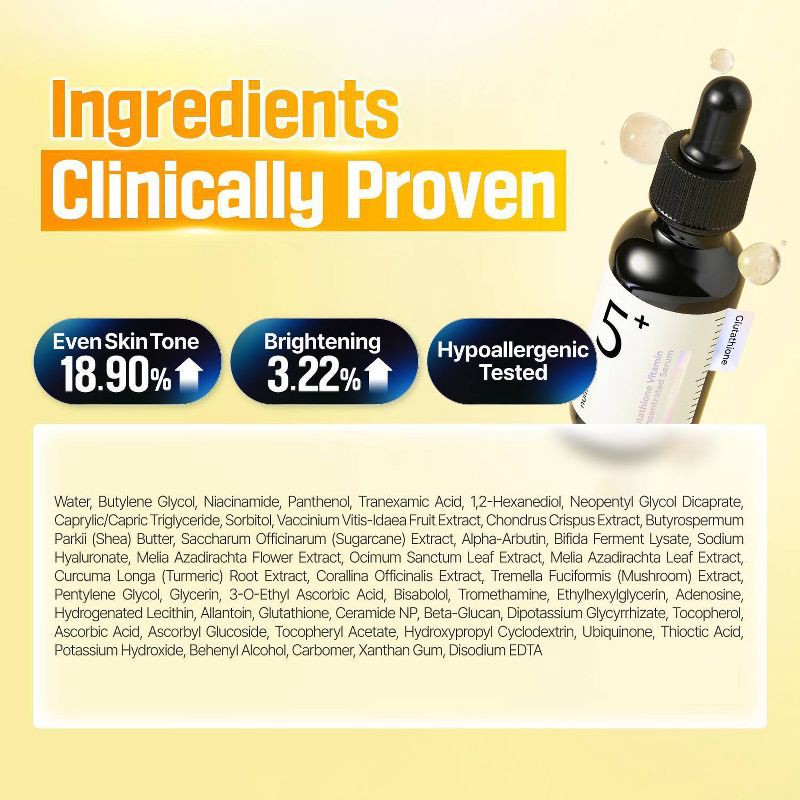 slide 9 of 9, numbuzin No.5+ Glutathione Vitamin Concentrated Face Serum - 1.01 fl oz, 1.01 fl oz