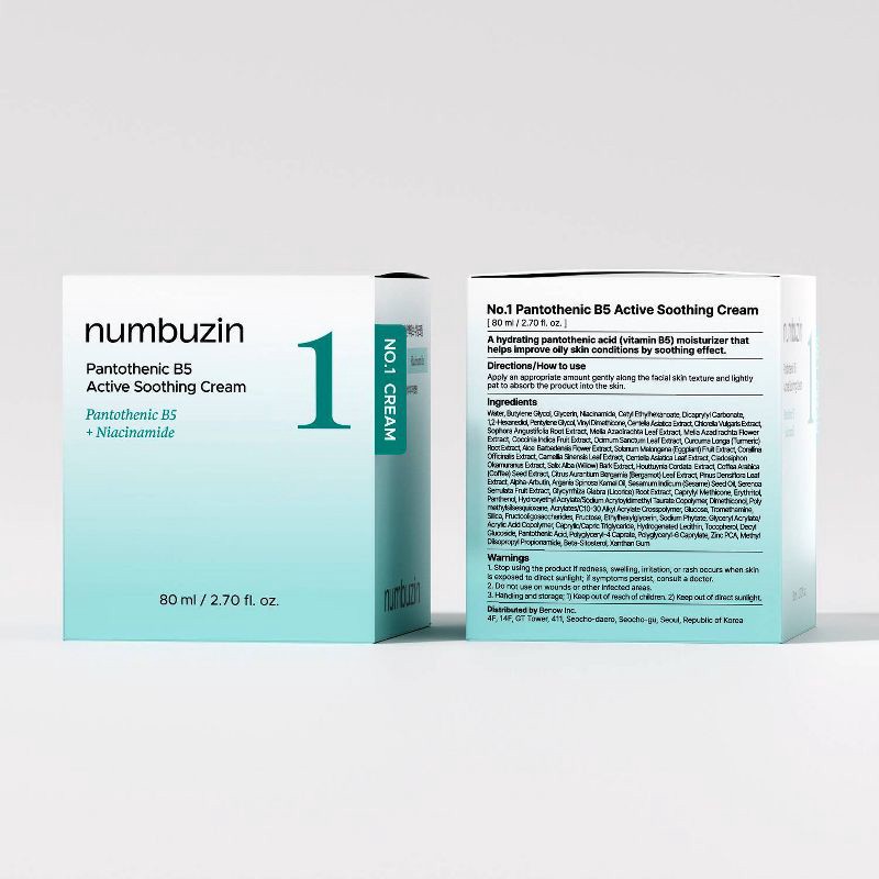 slide 2 of 9, numbuzin No.1 Pantothenic B5 Active Soothing Face Cream - 2.7 fl oz, 2.7 fl oz