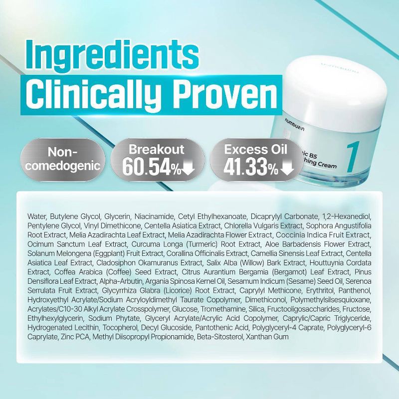 slide 7 of 9, numbuzin No.1 Pantothenic B5 Active Soothing Face Cream - 2.7 fl oz, 2.7 fl oz