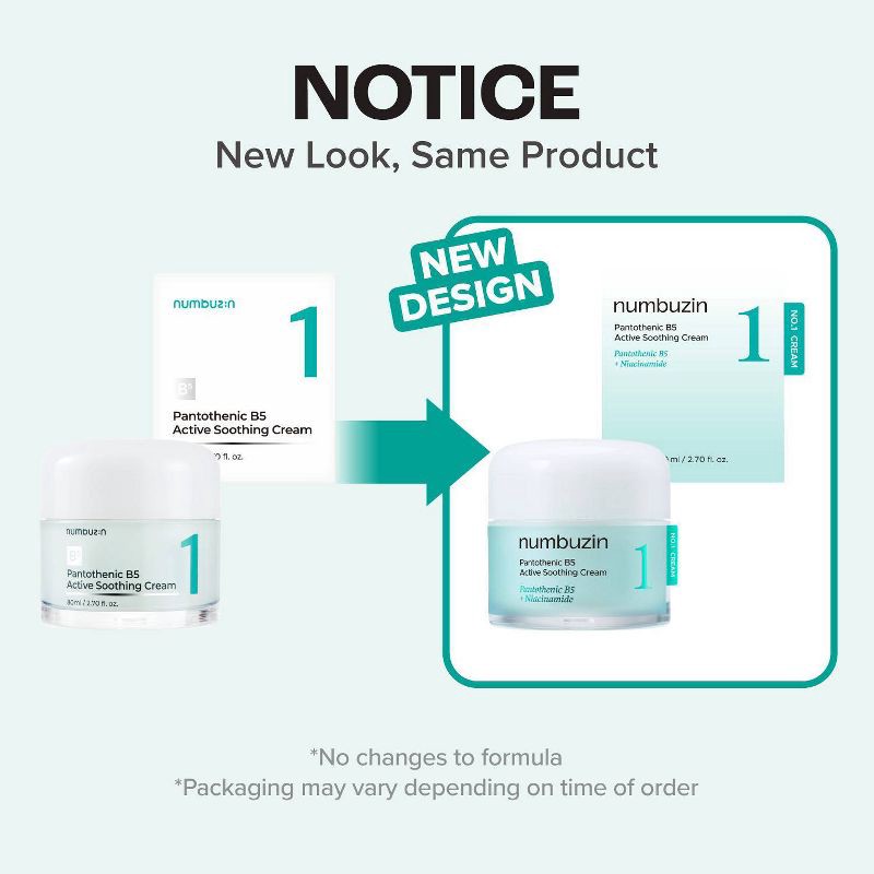slide 9 of 9, numbuzin No.1 Pantothenic B5 Active Soothing Face Cream - 2.7 fl oz, 2.7 fl oz