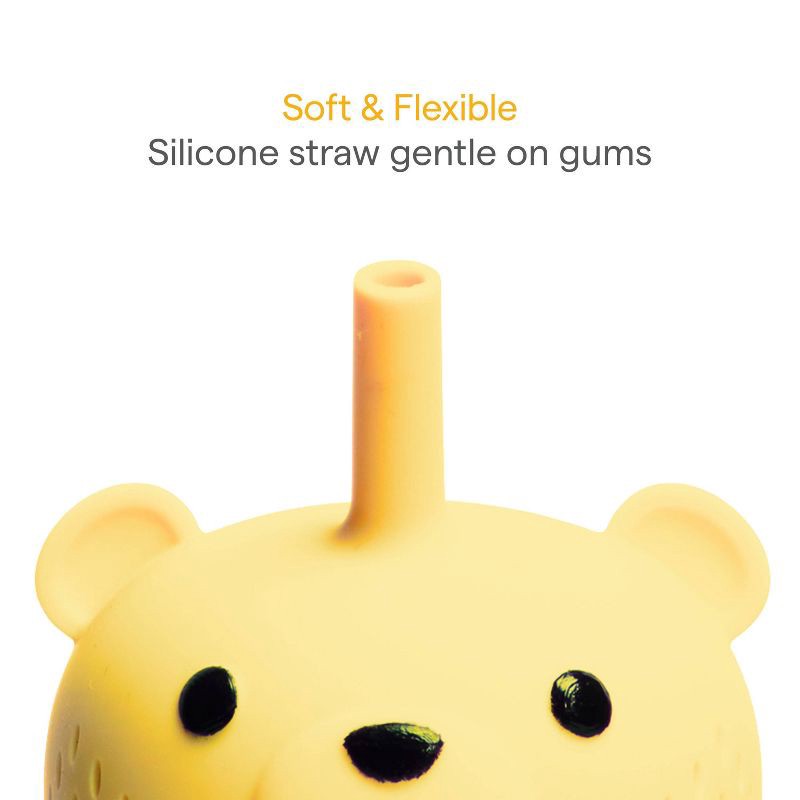 slide 5 of 7, Munchkin 9oz Gentle Transition First Straw Cup - Honey/Bear/Yellow, 9 oz