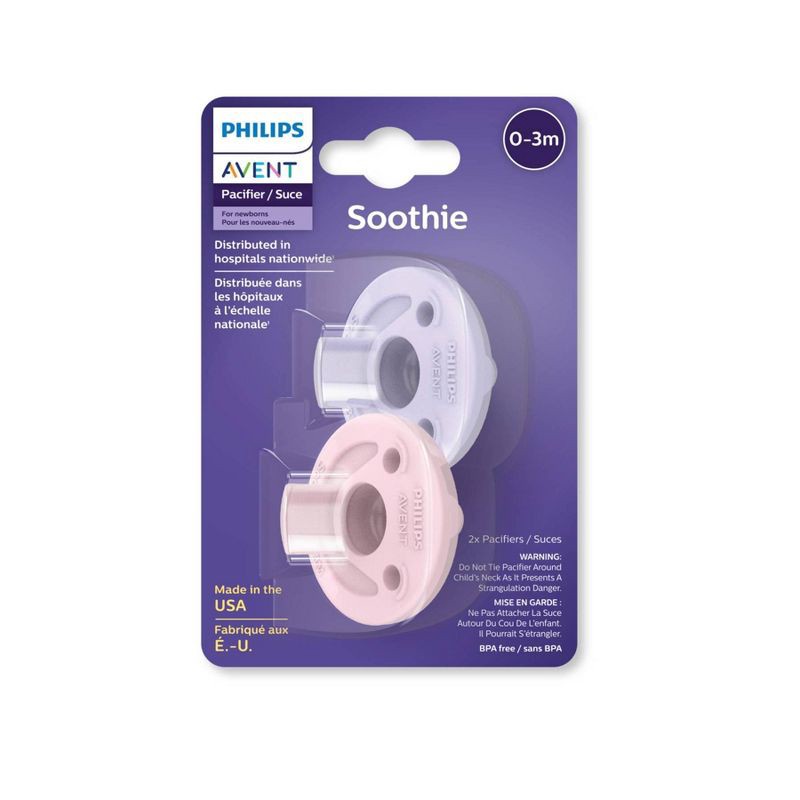 slide 4 of 11, Philips Avent Soothie Pacifiers 0-3m - Fresh Lilac/Pastel Pink - 2pk, 2 ct