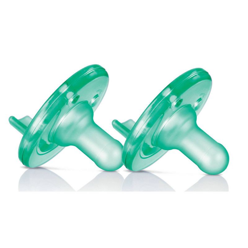 slide 1 of 11, Philips Avent Soothie Pacifiers 3-18m - Green - 2pk, 2 ct