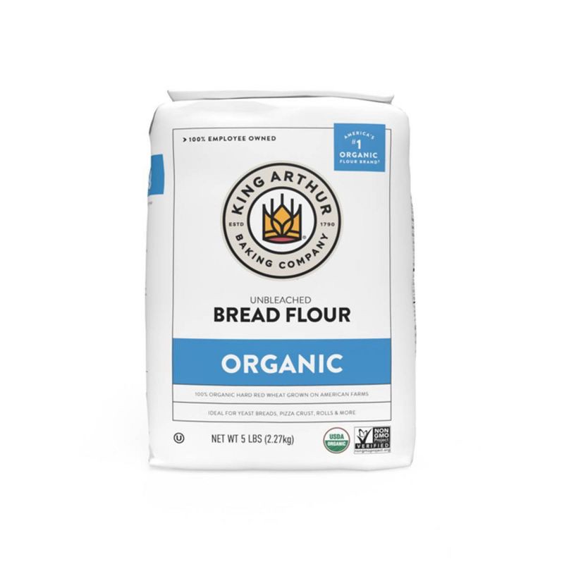 slide 1 of 5, King Arthur Organic Unbleached Bread Flour - 5lbs, 5 lb
