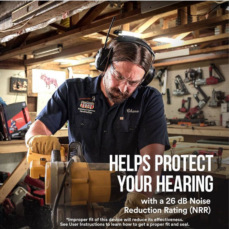 slide 9 of 12, 3M Company WorkTunes Connect AM-FM Wireless Hearing Protector with Bluetooth Black, 1 ct