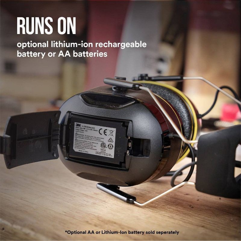 slide 10 of 12, 3M Company WorkTunes Connect AM-FM Wireless Hearing Protector with Bluetooth Black, 1 ct