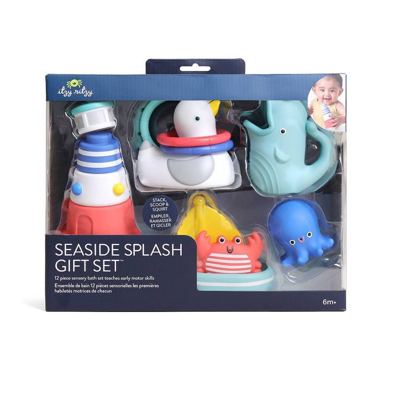 slide 7 of 9, Itzy Ritzy Baby's First Splash and Learn Gift Set - 12pc, 12 ct