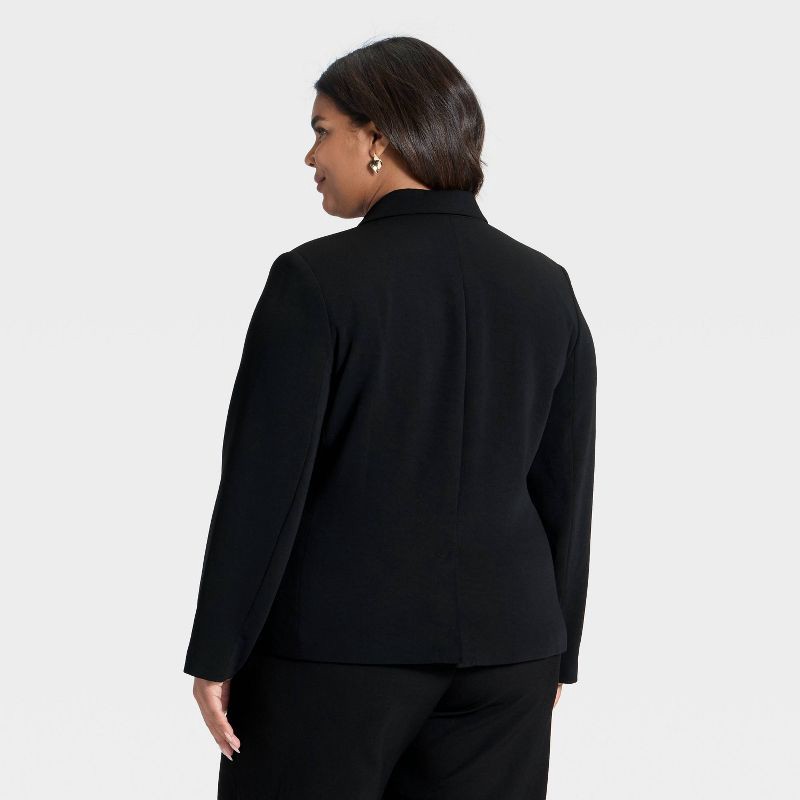 slide 2 of 3, Women's Signature Crepe Fitted Blazer - A New Day™ Black XXL, 1 ct