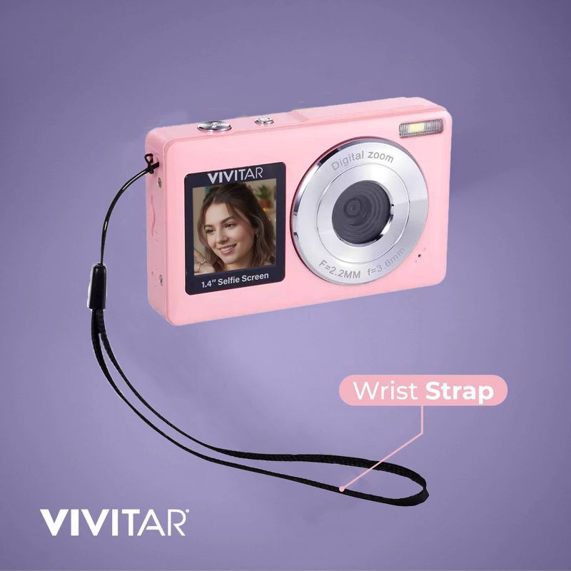 slide 3 of 11, Vivitar SnapShot Duo Digital Camera - Petal Pink, 1 ct
