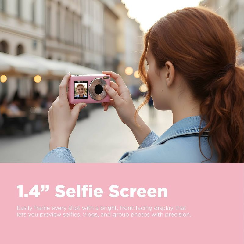 slide 4 of 11, Vivitar SnapShot Duo Digital Camera - Petal Pink, 1 ct