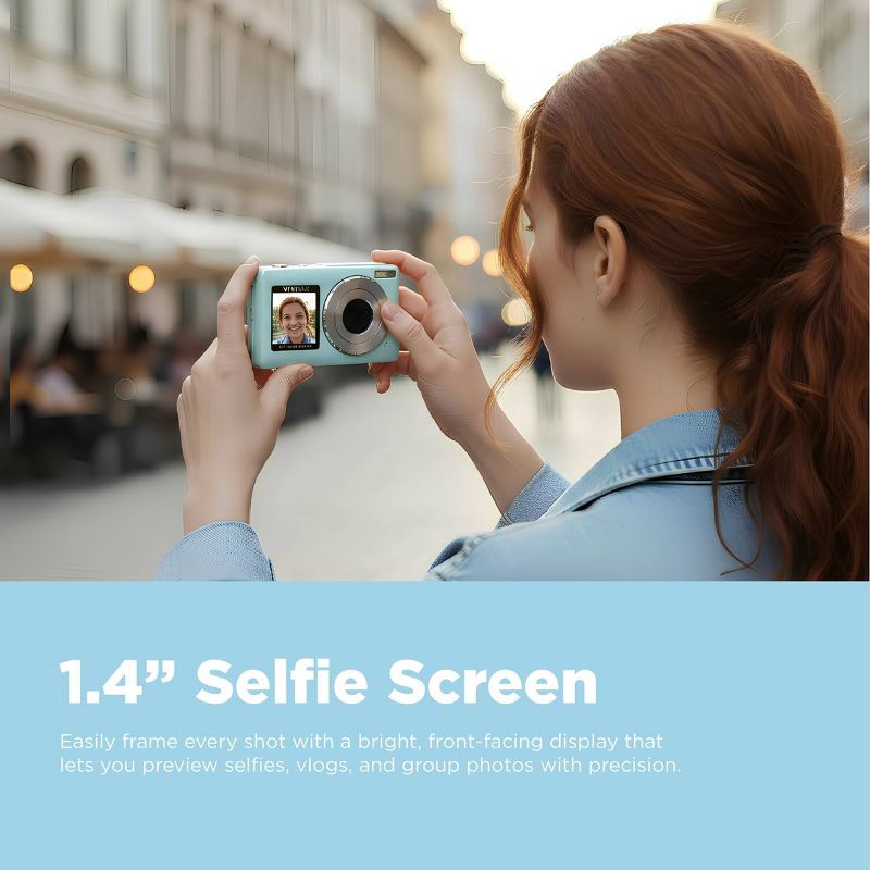 slide 4 of 11, Vivitar SnapShot Duo Digital Camera - Soft Aqua, 1 ct
