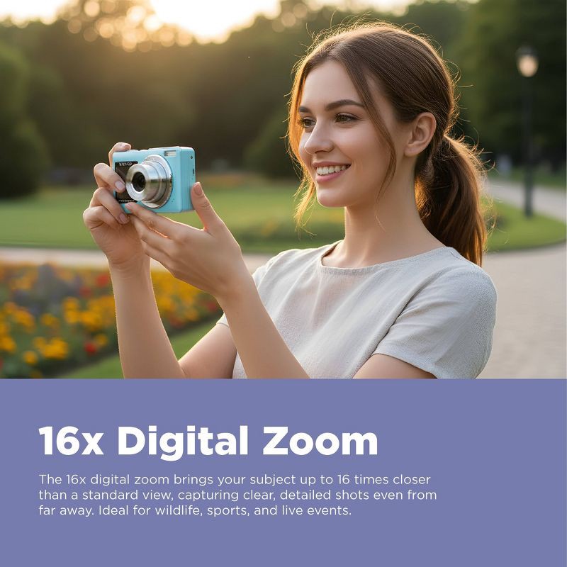 slide 5 of 11, Vivitar SnapShot Duo Digital Camera - Soft Aqua, 1 ct