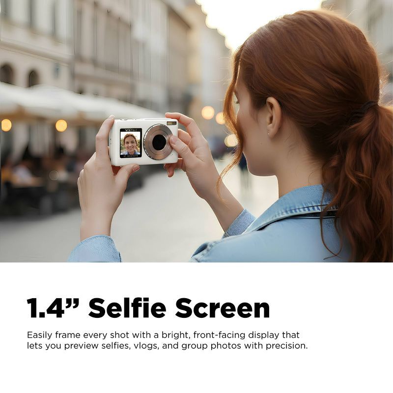 slide 4 of 11, Vivitar SnapShot Duo Digital Camera - White, 1 ct