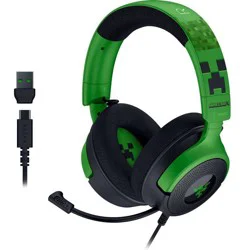 Razer Kraken V4 X Wired Gaming Headset - Minecraft Edition: USB, PS5 & Switch Compatible