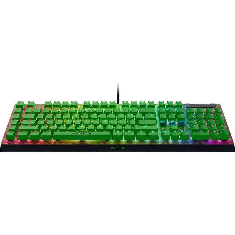 slide 5 of 11, Razer BlackWidow V4 X Gaming Keyboard Green Switch - Minecraft Edition: No Wireless Tech, 1 ct