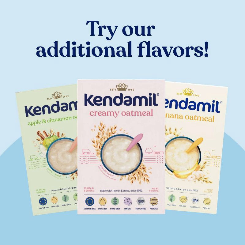 slide 7 of 9, Kendamil Oat Cereal Baby Food - Mixed Berry - 8oz, 8 oz
