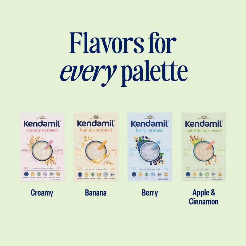 slide 7 of 9, Kendamil Oat Cereal Baby Food - Apple & Cinnamon - 8oz, 8 oz