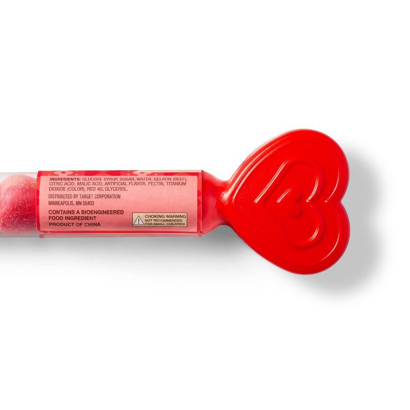 slide 2 of 3, Valentine's Candy Red & White Hearts in Filled Cane - 1.76oz - Favorite Day™, 1.76 oz